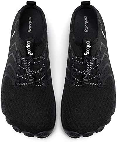 Racqua Quick Dry Water Shoes for Men & Women - Barefoot Aqua Sport for Beach, Swim, Surf, Pool, Hiking, and Diving – Lig