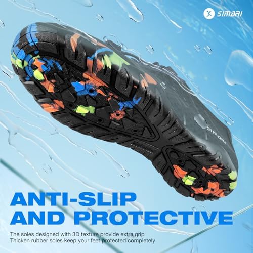 SIMARI Water Shoes - Quick-Dry Aqua Socks for Women & Men | Lightweight Non-Slip Swim Shoes for Surfing & Beach Sports |