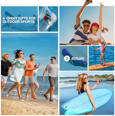 SIMARI Water Shoes - Quick-Dry Aqua Socks for Women & Men | Lightweight Non-Slip Swim Shoes for Surfing & Beach Sports |