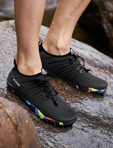 SIMARI Water Shoes - Quick-Dry Aqua Socks for Women & Men | Lightweight Non-Slip Swim Shoes for Surfing & Beach Sports |