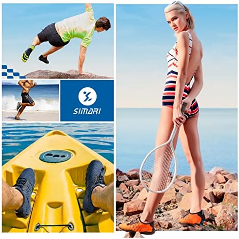 SIMARI Water Shoes - Quick-Dry Aqua Socks for Women & Men | Lightweight Non-Slip Swim Shoes for Surfing & Beach Sports |