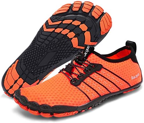 Racqua Quick Dry Water Shoes for Men & Women - Barefoot Aqua Sport for Beach, Swim, Surf, Pool, Hiking, and Diving – Lig