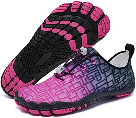 Racqua Quick Dry Water Shoes for Men & Women - Barefoot Aqua Sport for Beach, Swim, Surf, Pool, Hiking, and Diving – Lig