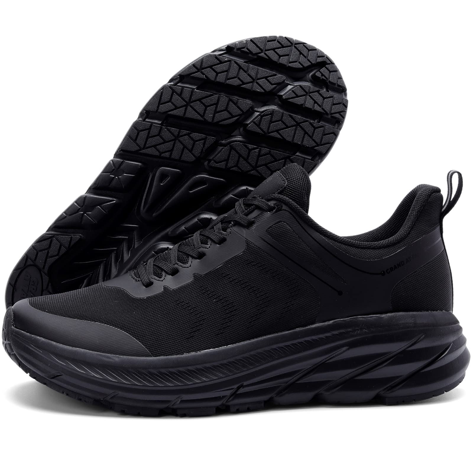 Grand Attack Men's Road Running Shoes | Max Cushioned Comfort | Breathable Non-Slip Sneakers for Athletic Training | Dur