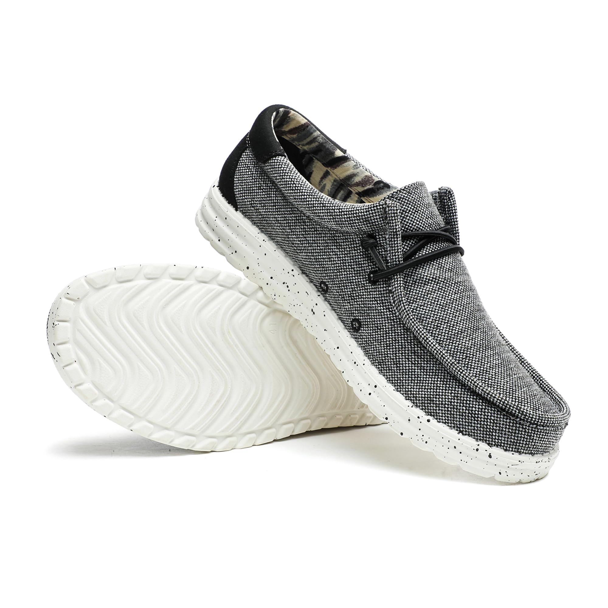 FULORIS Men's Breathable Casual Slip-On Loafers for Comfortable Summer Travel - Lightweight Machine Washable Walking Sho